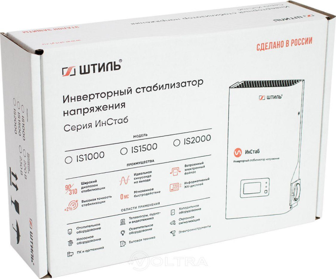 Стабилизатор напряжения ШТИЛЬ ИнСтаб IS1500 белый
