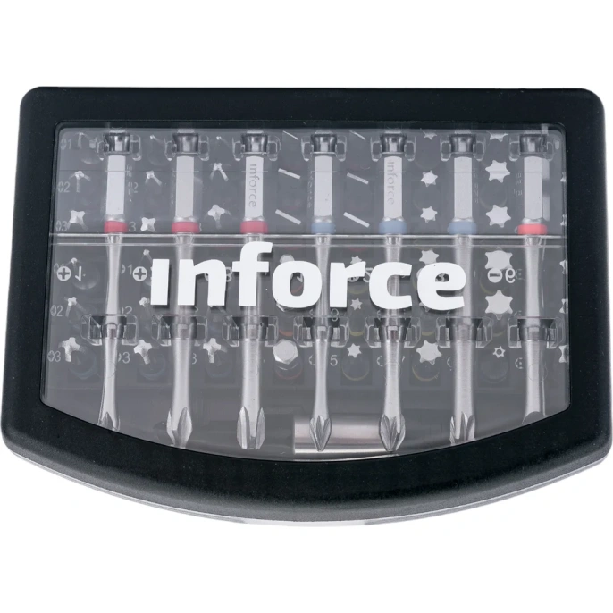 Набор бит с держателем 56 предметов Inforce 11-01-288