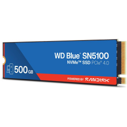 SSD накопитель WD Blue SN5100 500ГБ, M.2 2280, PCIe 4.0 x4,  NVMe,  M.2 [wds500g5b0e]