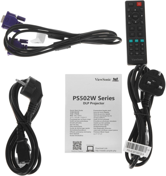 Проектор ViewSonic PS502W DLP 5000Lm ANSI 1280x800 15000:1 ресурс лампы:5000часов 1xUSB typeA 2xHDMI 2.87кг