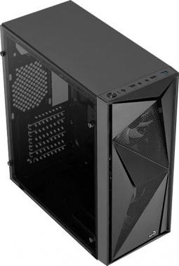 Корпус ATX Aerocool Glider Cosmo-G-BK-v1, Midi-Tower, без БП,  черный