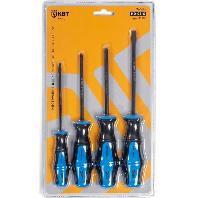 Набор отверток КВТ Мастер из стали S2 НО-04-S 87105