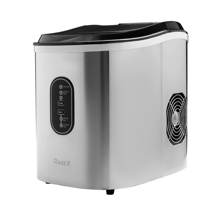 Льдогенератор RAGEX R1801-900, 1.7 литра, 105 Вт, серебристый