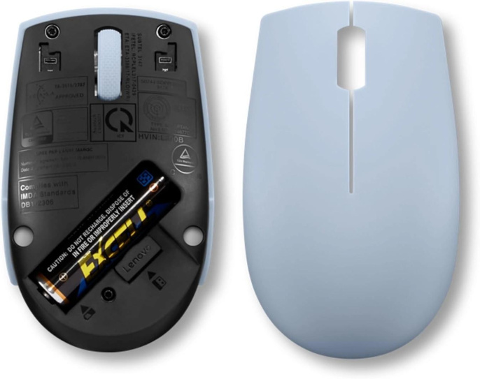 Мышь Lenovo 300 Wireless Compact светло-голубой оптическая 1000dpi беспров. USB 2but GY51L15679
