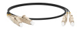 Патч-корд оптический Hyperline FC-D2-50-LC/PR-LC/PR-H-1M-LSZH-BK Патч-корд волоконно-оптический шнур MM 50/125, LC-LC, 2.0 мм, duplex, LSZH, 1 м, черный