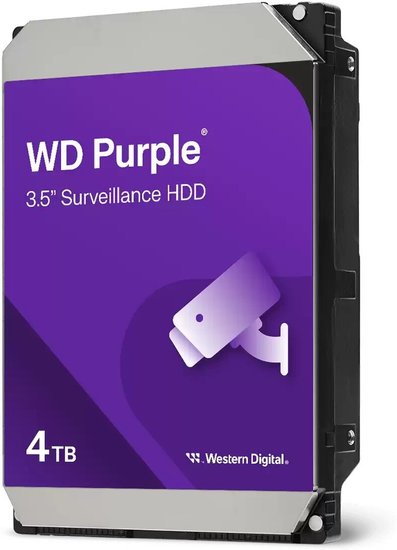 Жесткий диск WD SATA-III 4TB WD44PURZ Surveillance Purple 5400rpm 128Mb 3.5"