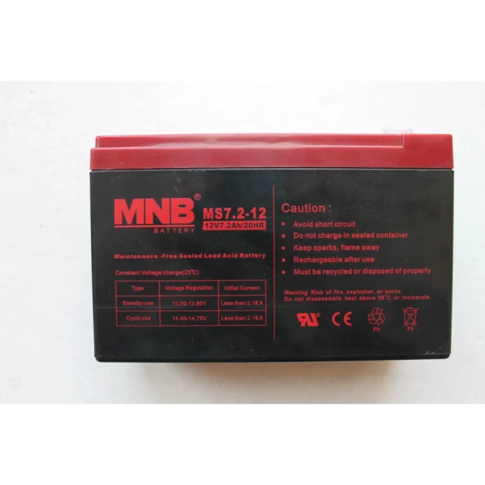 Батарея аккумуляторная MS7.2-12 F2 (12В; 7.2 Ач) MNB