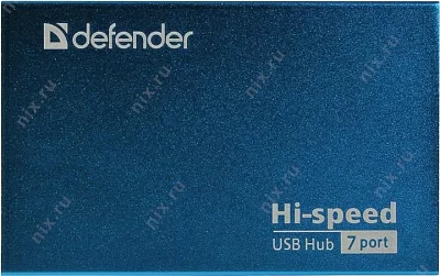 Разветвитель Defender Septima Slim 83505 7-Port USB2.0 HUB + б.п.