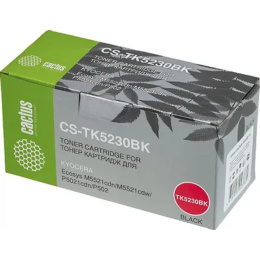 Картридж Cactus CS-TK5230BK, TK-5230BK, черный / CS-TK5230BK