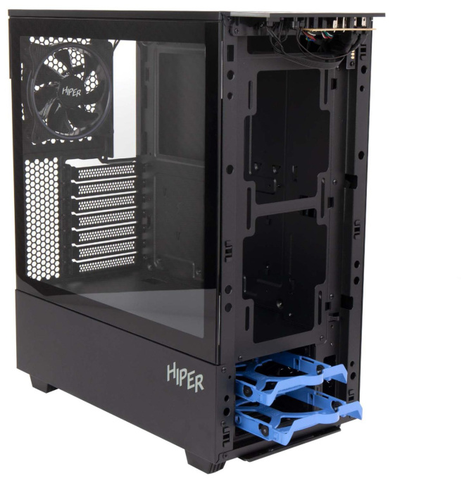 Корпус ATX HIPER PB81, Midi-Tower, без БП,  черный