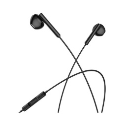 HOCO Проводные наушники-вставки с микрофоном Hoco M64, черный (HC-13087)