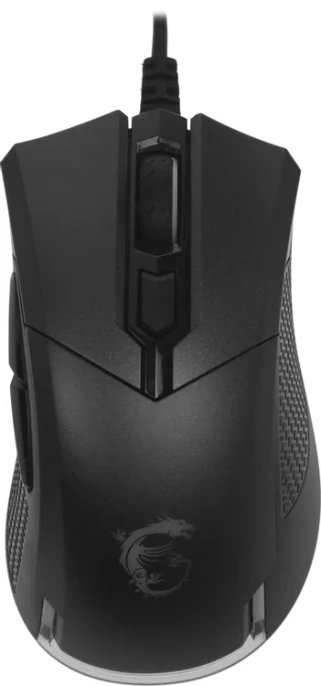 Мышь проводная MSI Clutch GM50, игровая, оптическая, USB, 7200dpi, черный [s12-0401770-pa3]