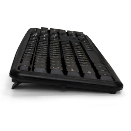 Комплект ExeGate Professional Standard Combo MK120-OEM (клавиатура влагозащищенная 104кл. + мышь оптическая 1000dpi, 3 кнопки и колесо прокрутки; USB, длина кабелей 1.5м, черный, brown box) EX287139RUS