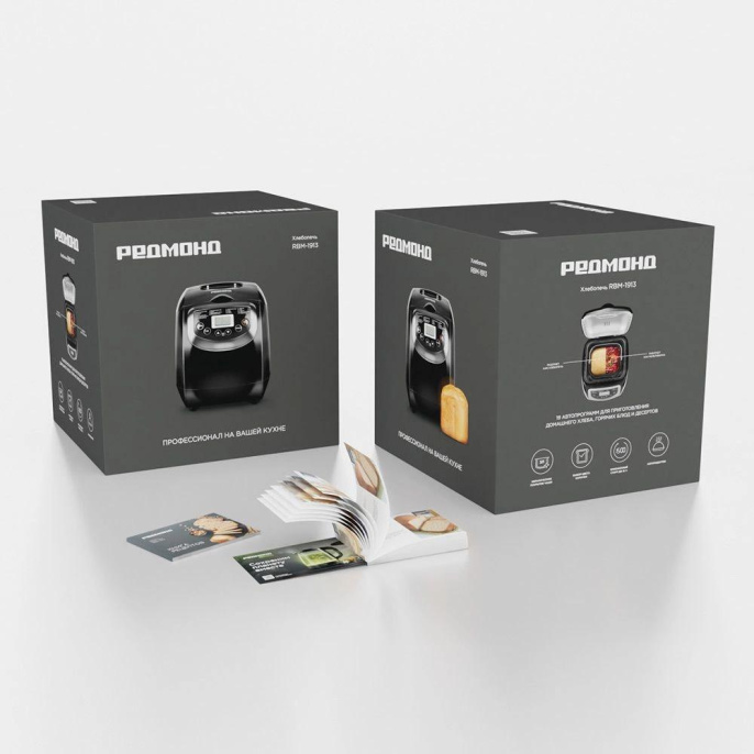 Хлебопечь Redmond RBM-1913 600Вт черный