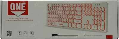 Клавиатура проводная с подсветкой Smartbuy ONE 328 USB белая [SBK-328U-W]