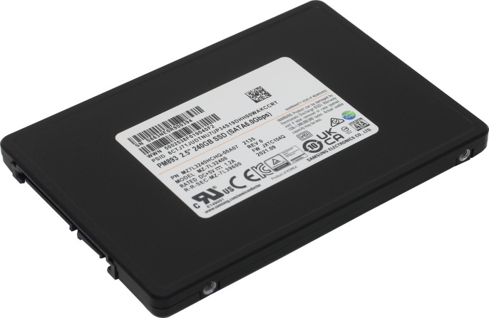SSD накопитель Samsung PM893 MZ7L3240HCHQ-00A07 240ГБ, 2.5", SATA III, SATA, oem
