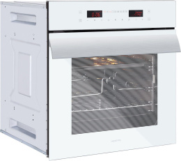 Духовой шкаф электрический HIBERG VM 6192 W,  67л,  дверца с 3 стеклами,  белый