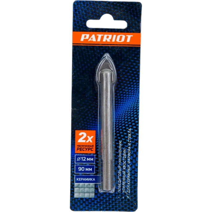 Сверло по керамике (12х80 мм) EDGE by PATRIOT 815010067