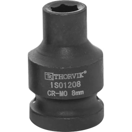 Головка торцевая ударная IS01208 8 мм, 1/2"DR Thorvik 53403