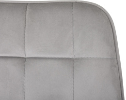 Стул для дома Бюрократ CH-K2 св.серый Holland 09 металл черный на ножках CH-K2_1/HL09