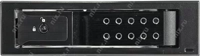 Procase T3-101-SATA3-BK {Корзина с горячей заменой на 1 диск 3.5" SATA3/SAS 12Gb(черный) hotswap trayless aluminium mobile rack module (1x5,25-1xHDD) }
