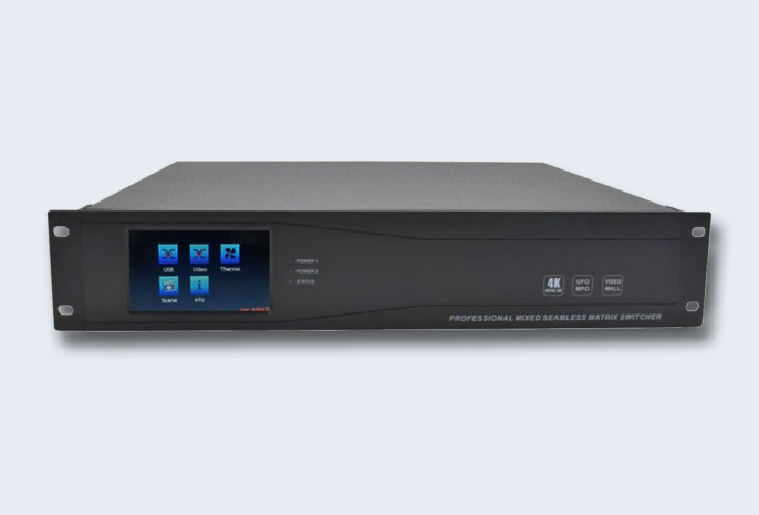 TNTV/TNT MMS-1204CSTW Переключатель-шасси, электрон., HDMI/DVI/VGA/SDI, макс.12 входн./выходн. порт.+4 выходн. порта, без интерф.карт, 2 внутр. БП