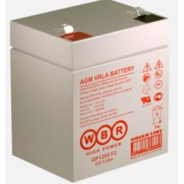 WBR Батарея GP1255 12V/5.5Ah клеммы F2