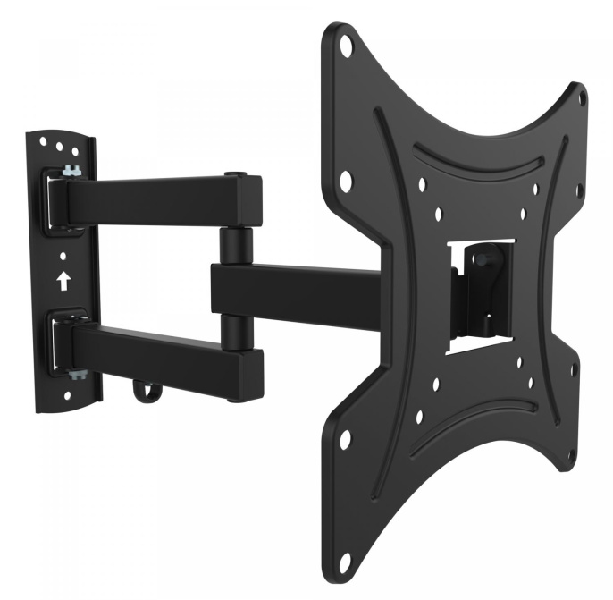 Кронштейн для телевизора Buro FL3S, 20-48", настенный, поворотно-выдвижной и наклонный,  черный [bm15a72ts3]