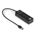 Exegate EX299788RUS USB-Хаб концентратор 4-в-1 ExeGate DUB-331T кабель-адаптер USB3.0 -- 3xUSB2.0, 1xUSB3.0, Plug&Play, черный
