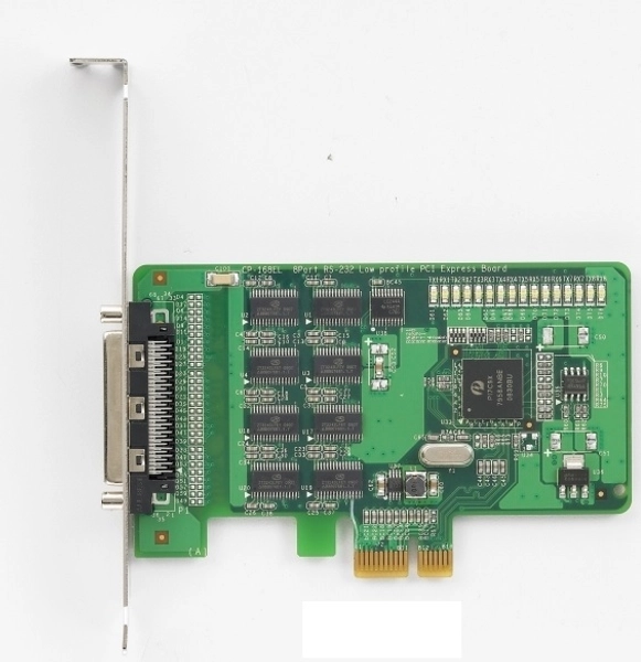 Плата MOXA CP-168EL-A, PCIe, 8 портов RS-232 DB68F , Low Profile, без кабеля