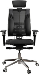 Кресло руководителя МЕТТА Yoga Spine Triumph B2 (Черный CC.50.15.13A), экокожа/сетка, до 150кг, синхромеханизм, регулируемые 6D подлокотники,  черный