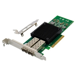 ORIENT XWT-MCX3PE8 2SFP+, Сетевая карта PCI-Ex8 v3.0 2xSFP+ 10Gbps Server NIC, Mellanox ConnectX-3 chipset, 10/1 Гбит/с, 2 планки крепления в комплекте 33296