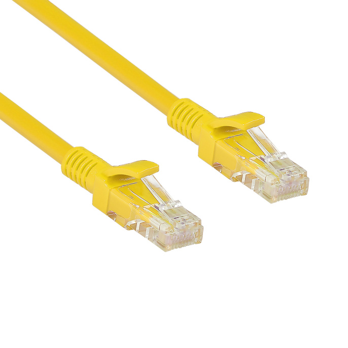 Патч-корд LSZH ExeGate UTP-RJ45-RJ45-5e-0,5M-LSZH-YL, UTP, cat.5e, 0.5м, желтый EX286376RUS