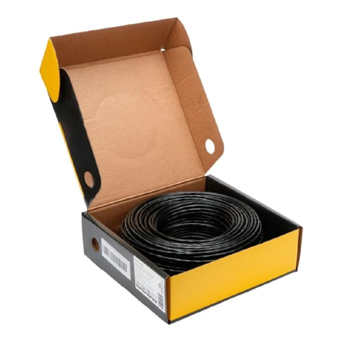 Cablexpert FPC-5051E-4-CU/100 Кабель Cablexpert RU FTP indoor 4x2x0.51, медный, кат.5e, однож., 100м, box, серый