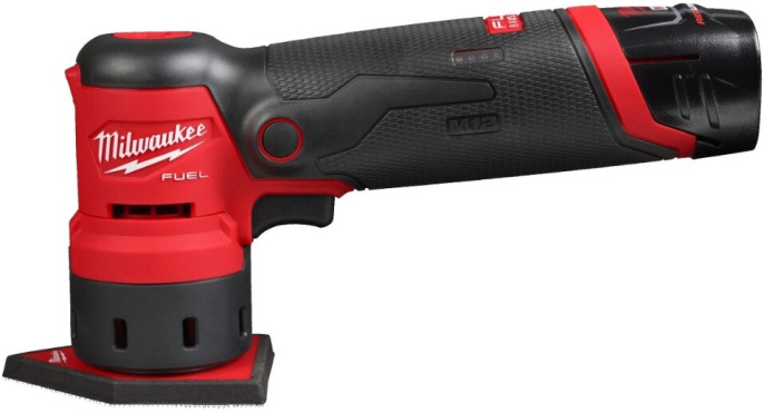 Точечная шлифмашина Milwaukee M12FDSS-422X 4933479681 питание: аккумулятор 12 В , частота вращения на холостом ходу: до 14000 об/мин, диапазон колебаний: 1.5 мм, размер шлифподошвы: 88.8x63.5 мм