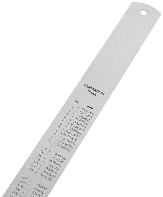 Линейка стальная Deli DL8050Y 500мм нержавеющая сталь