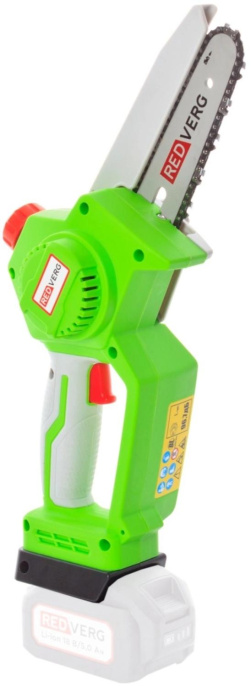 Аккумулятоная цепная пила RedVerg RD-C18BL/U дл.шины:5" 12.7cm