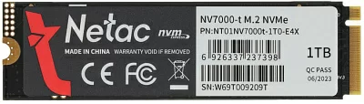 Накопитель SSD 1 Tb M.2 2280 M Netac NV7000-t NT01NV7000t-1T0-E4X