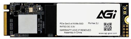SSD накопитель AGI AI198 AGI512G80AI198R 512ГБ, M.2 2280, PCIe 3.0 x4, NVMe, M.2, rtl