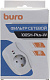 Сетевой фильтр Buro 100SH-Plus-W (1 розетка) белый (коробка)
