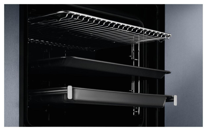 Духовой шкаф электрический Electrolux EOF3H50X,  72л,  дверца с 2 стеклами,  нержавеющая сталь