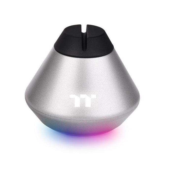 Держатель для кабеля мыши Thermaltake Argent MB1 RGB Space Grey GEA-MB1-MSBSIL-01 прорезиненная основа, позолоченный USB-накопитель, графический интерфейс