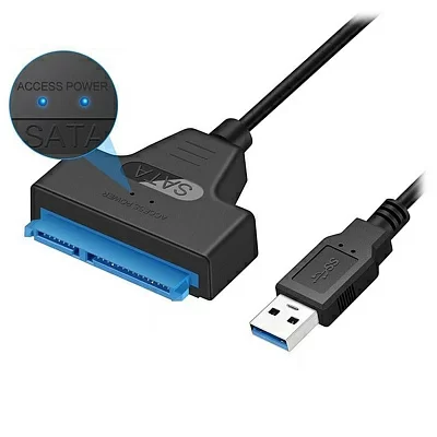 Кабель-адаптер ORIENT UHD-502N, USB 3.2 Gen1 (USB 3.0) для SSD & HDD 2.5" SATA 6GB/s (JMS578, поддержка UASP), кабель подключения USB Type-A (31277)