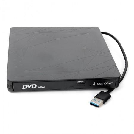 Внешний привод USB 3.0 Gembird DVD-USB-03 пластик, черный