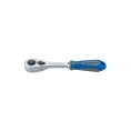 Трещотка KING TONY 1/4", 140 мм, 90 зубцов, флажковая с кнопкой 2773-55GS