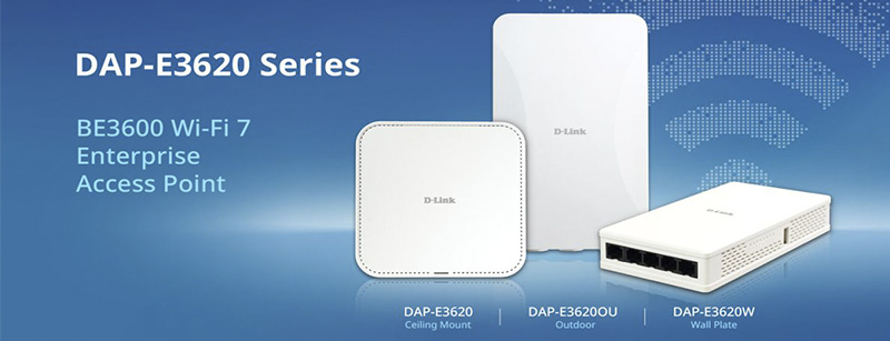 D-Link представила точки доступа Wi-Fi 7 для потолка, стен и улицы