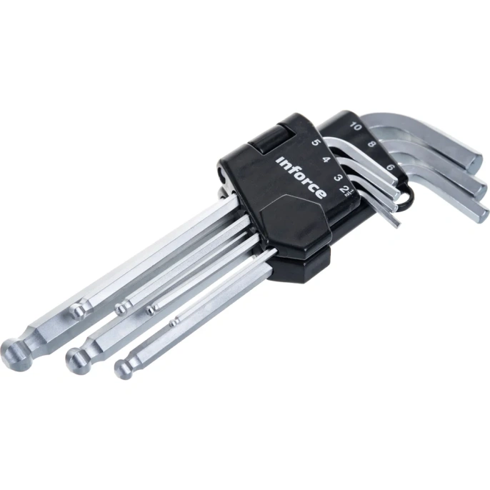 Набор инструментов Inforce 85 предметов 1/2", 1/4" Inforce, Сталь Cr-V, Профессиональный, 06-07-14