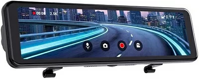 Видеорегистратор TrendVision TVCPM CarPlay Mirror черный 2Mpix 2160x3840 2160p 150гр. MSTAR 8826