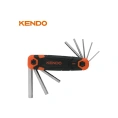 Набор складных шестигранных ключей KENDO 1.5, 2, 2.5, 3, 4, 5, 6, 8 мм 20717