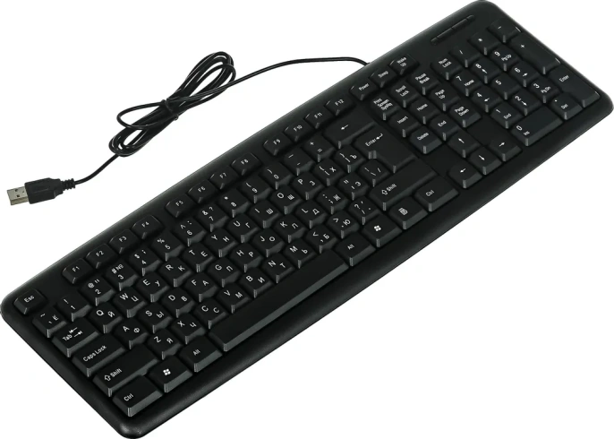 Клавиатура Defender HB-420 Black USB 107КЛ 45420 стандартная для ПК, интерфейс подключения - USB, цвет черный